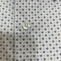 Mini print cvc male shirts short sleeve